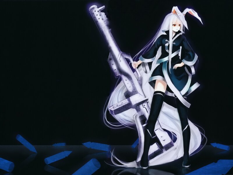 anime girl with large gun