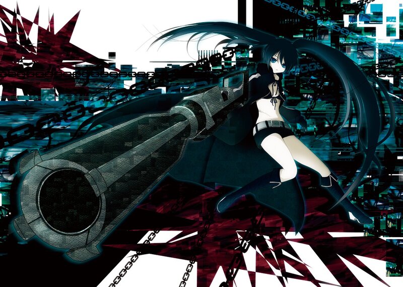 anime girl with large gun