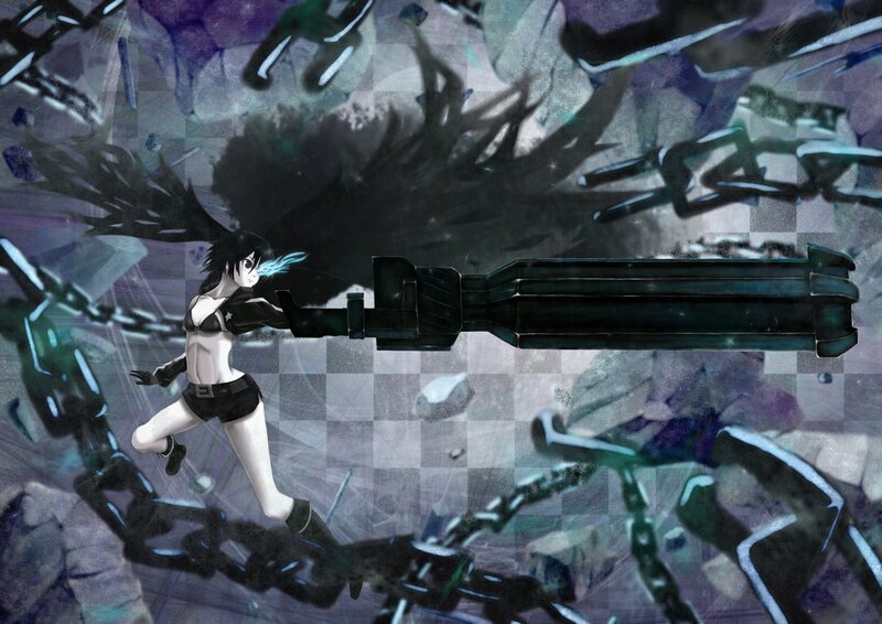 anime girl with large gun