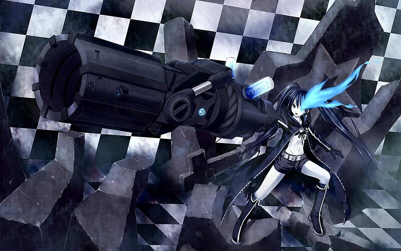 anime girl with large gun