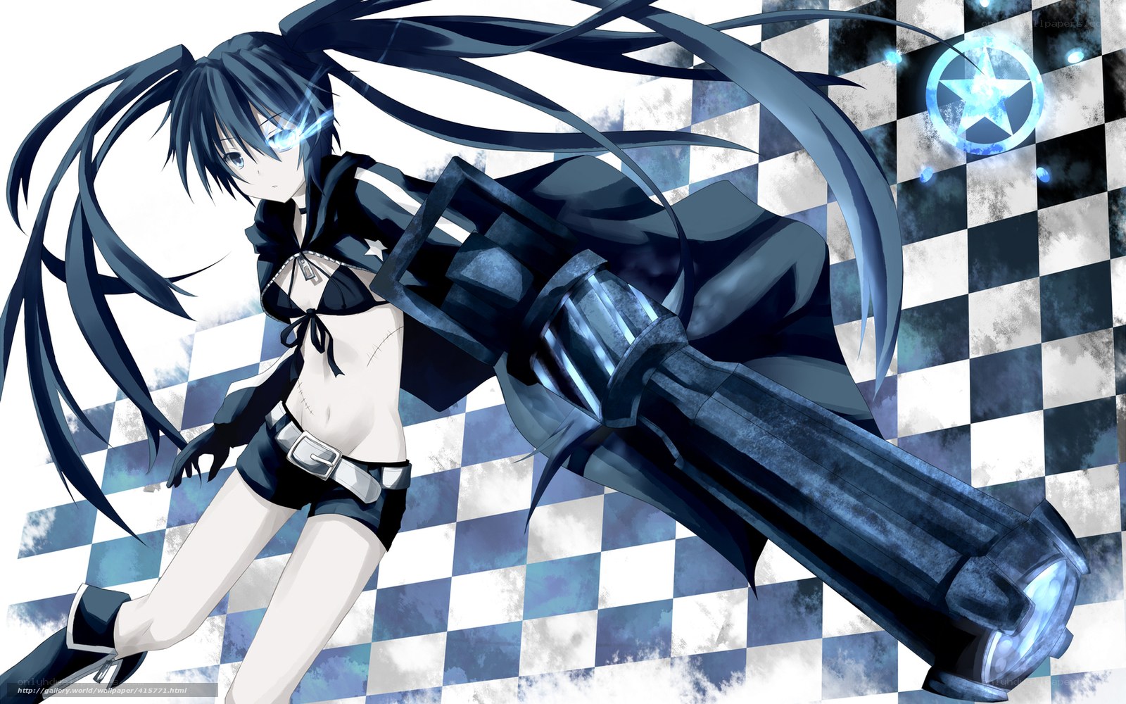 anime girl with large gun