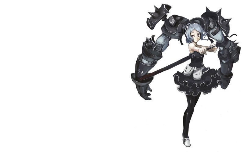 anime girl with large sword