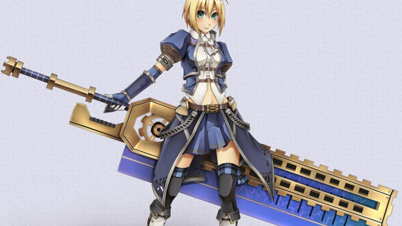anime girl with large sword