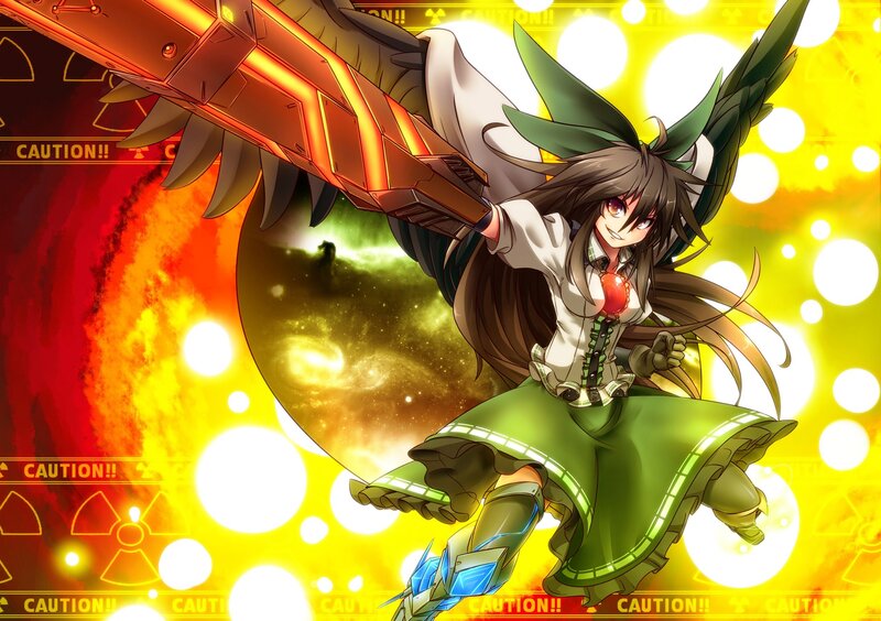 Anime girl with large sword