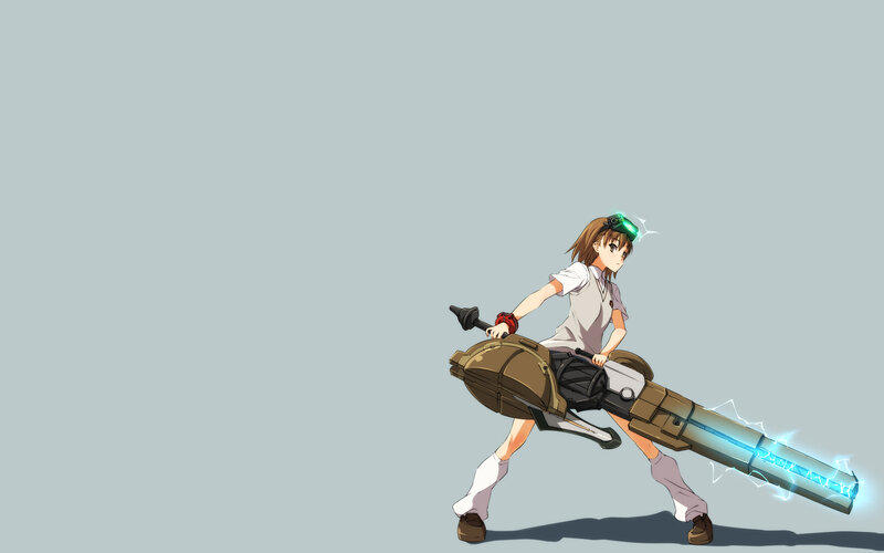 anime girl with large weapon