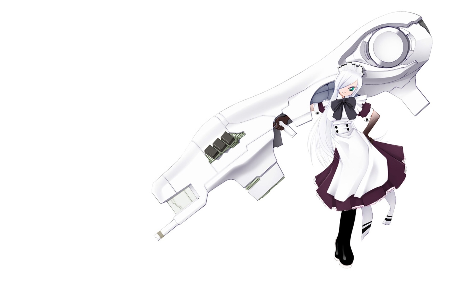 anime girl with large weapon