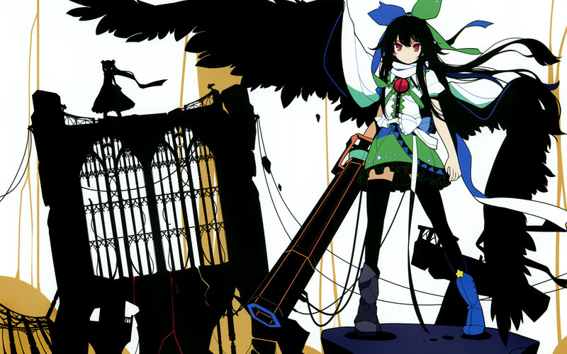 anime girl with large weapon
