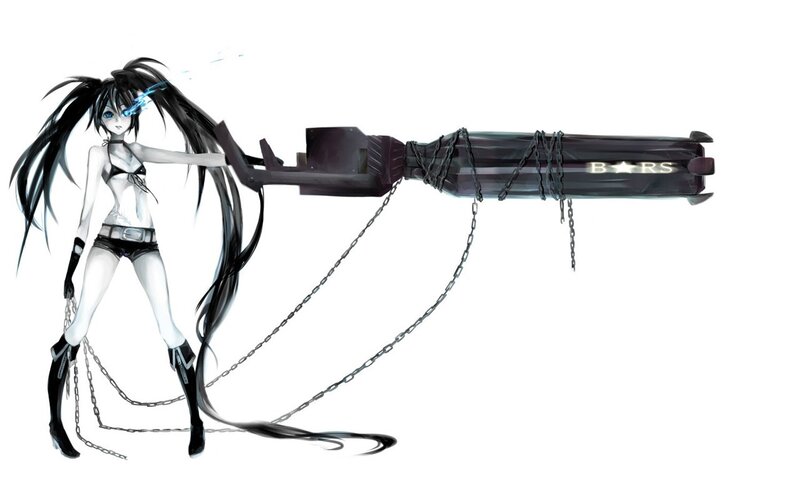 anime girl with large weapon