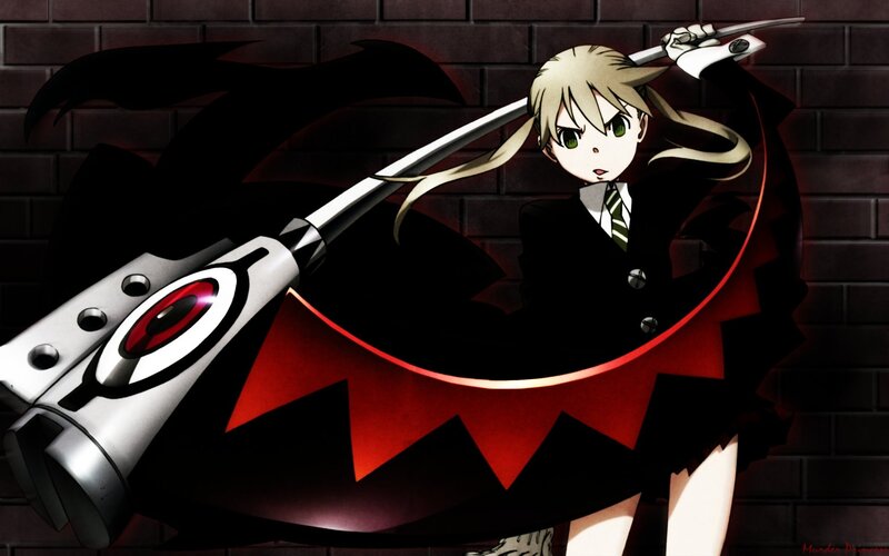 anime girl with large weapon