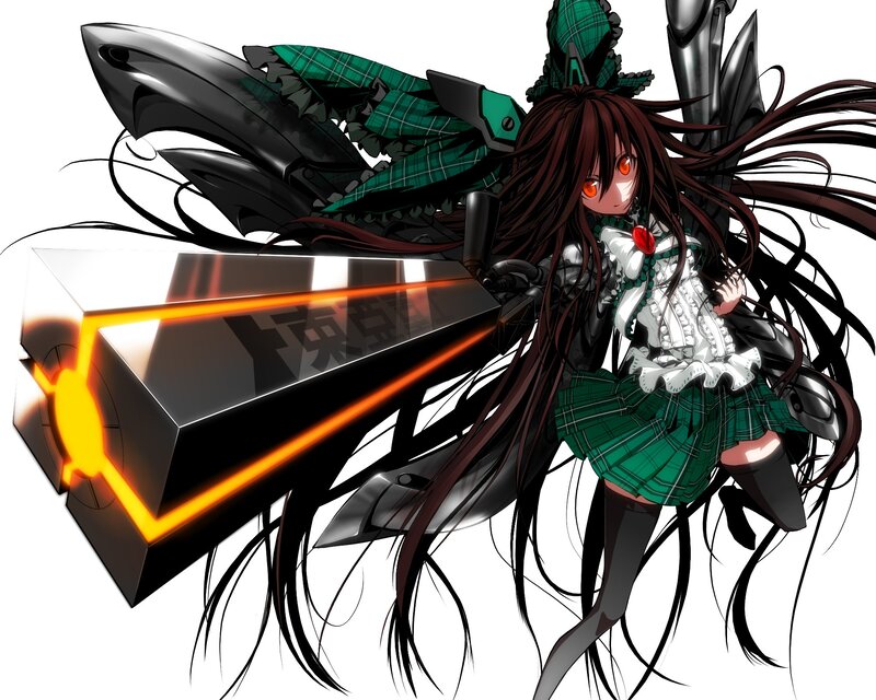 anime girl with large weapon