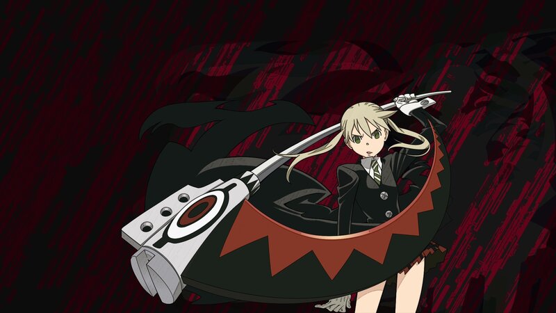 anime girl with large weapon