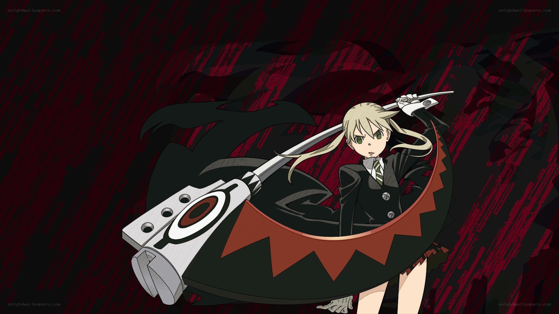 anime girl with large weapon