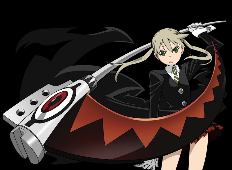 anime girl with large weapon