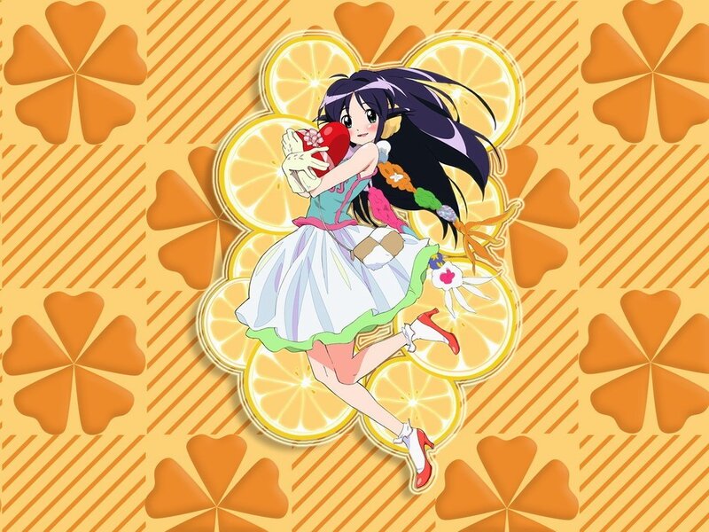 anime girl with lemon slices