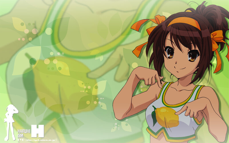 Anime Girl with Lemon