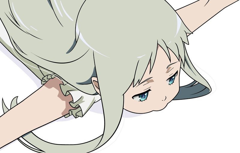 anime girl with light hair