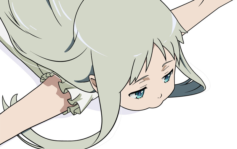 anime girl with light hair