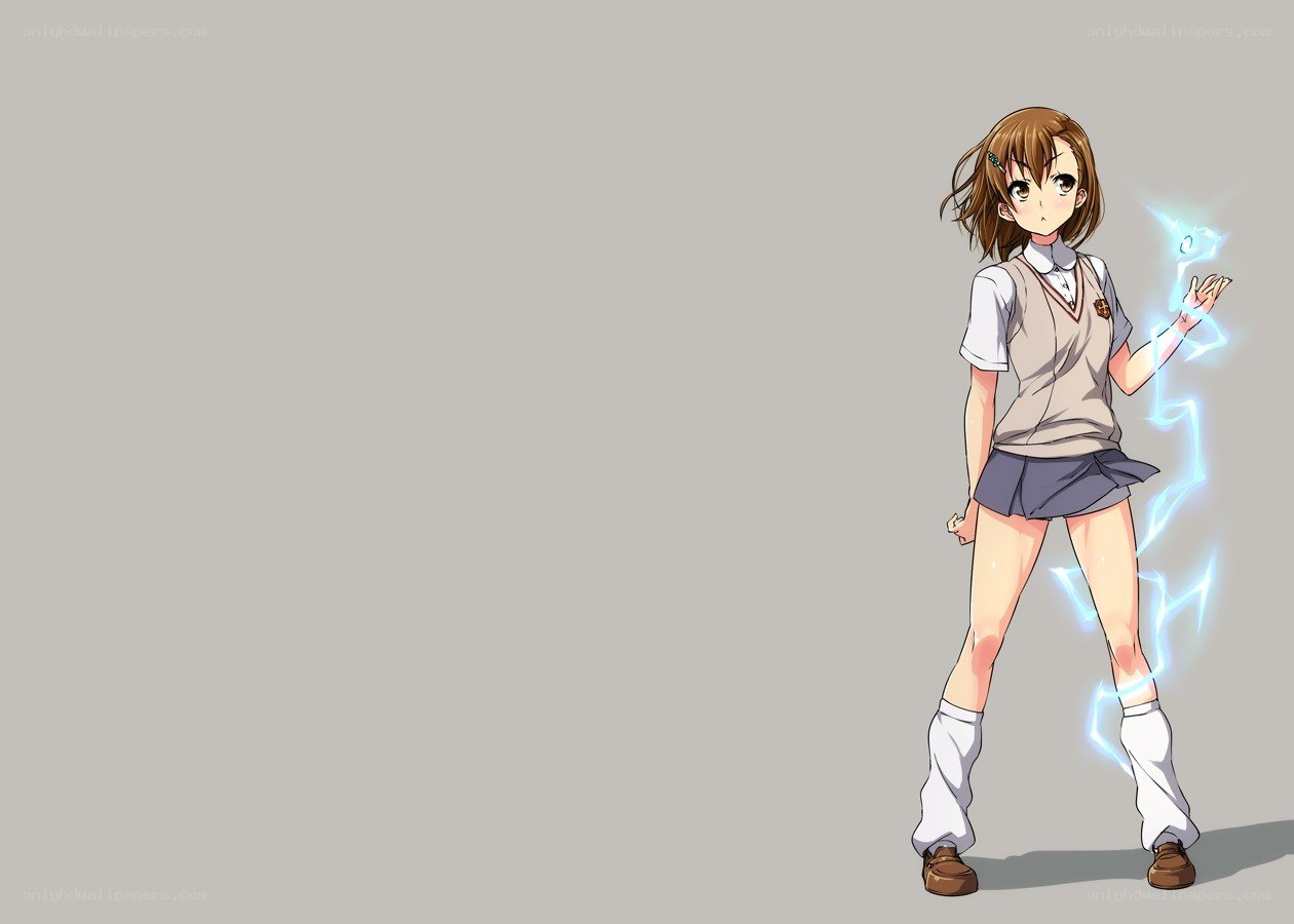anime girl with lightning