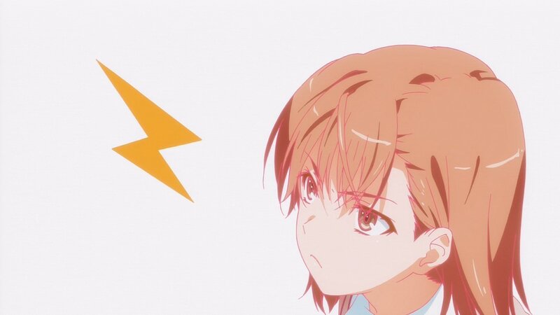 anime girl with lightning bolt