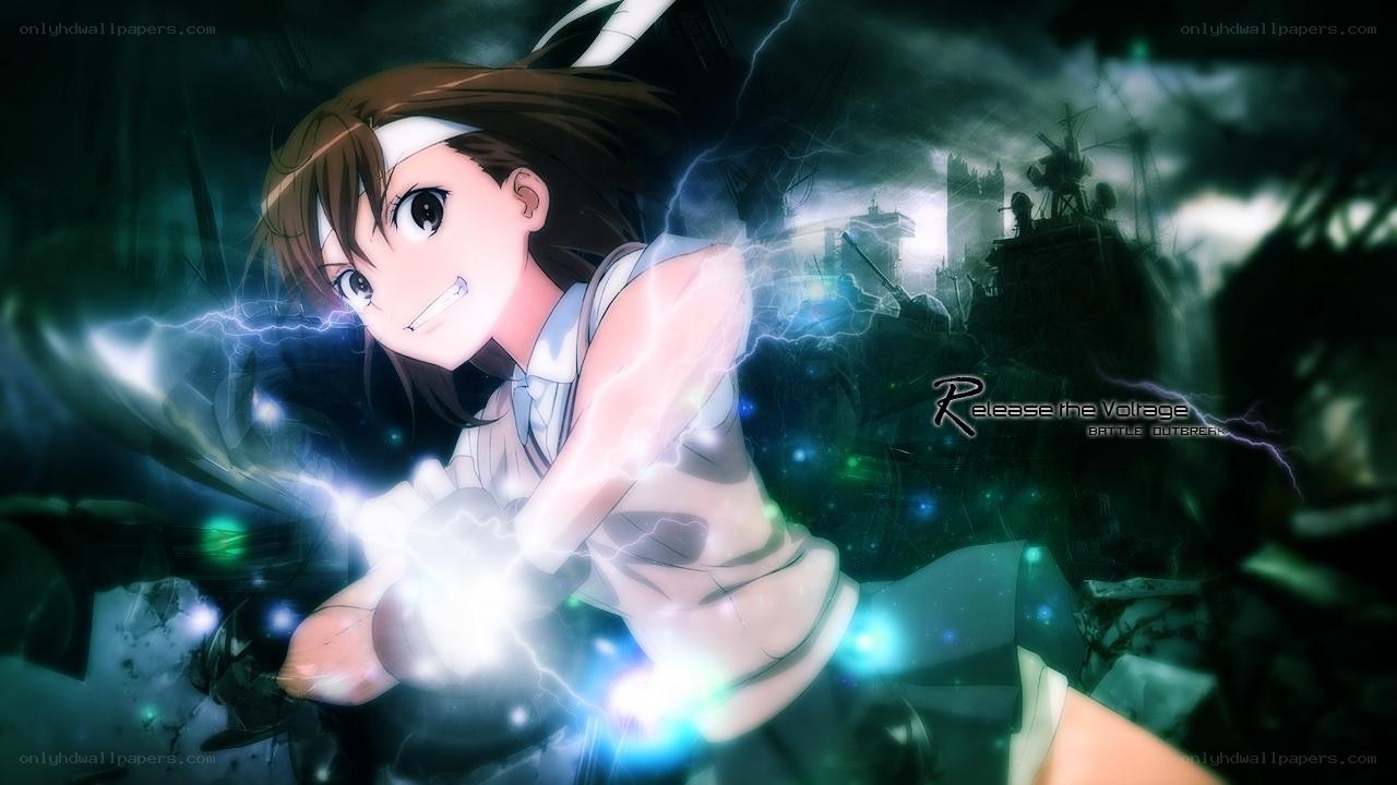 anime girl with lightning powers