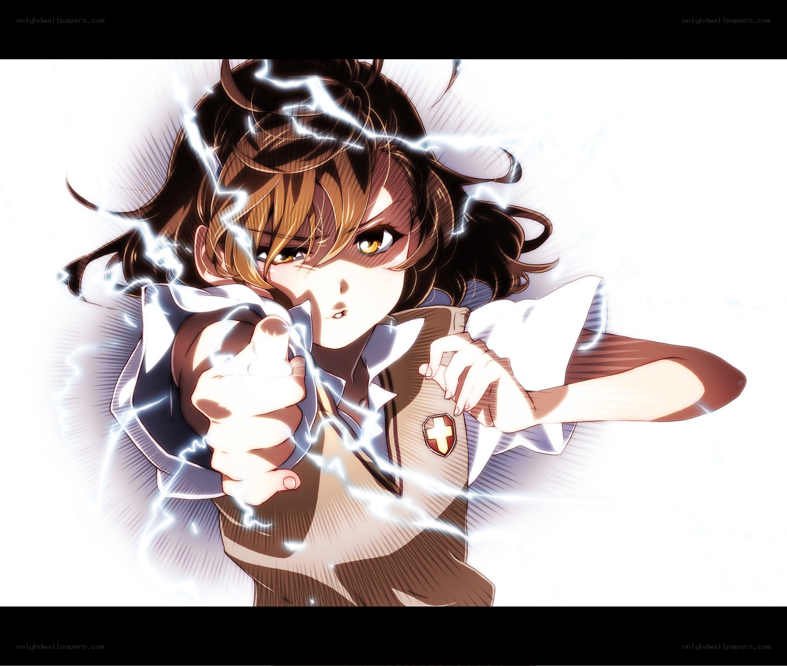 anime girl with lightning powers
