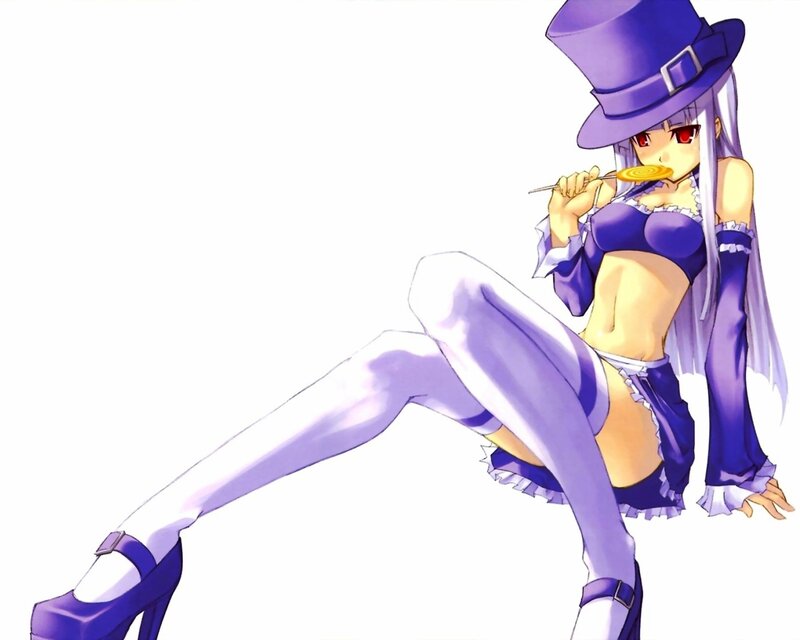 anime girl with lollipop