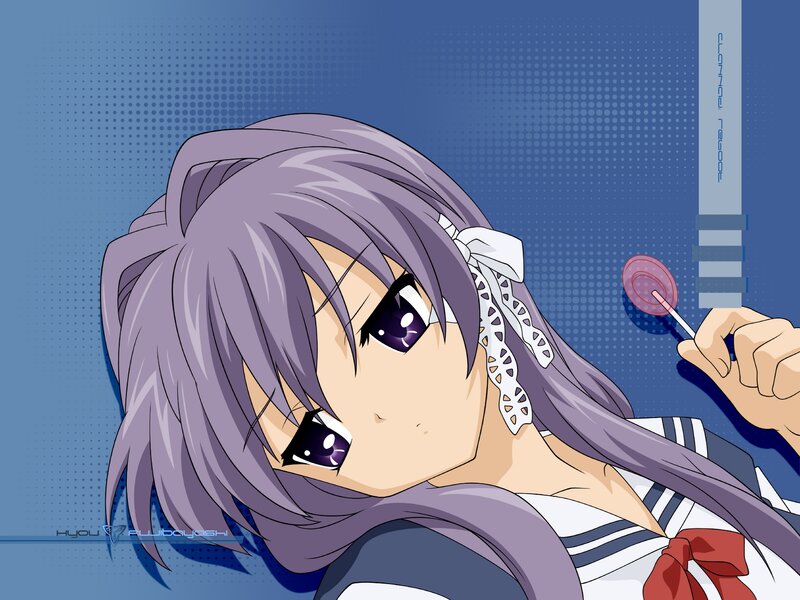 anime girl with lollipop