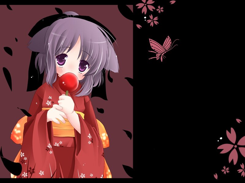 anime girl with lollipop