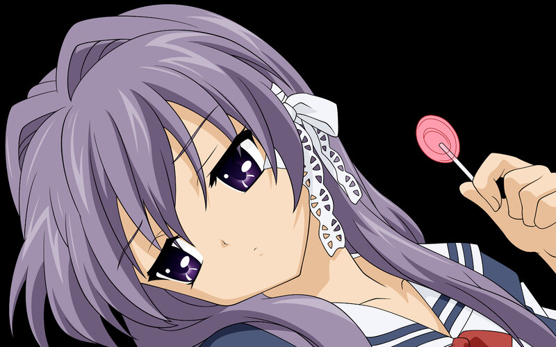 anime girl with lollipop