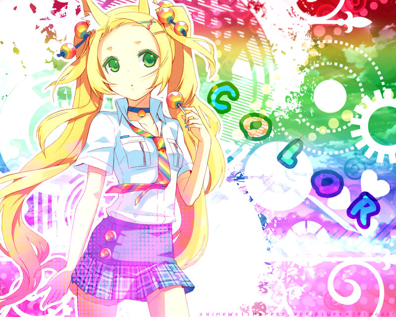 anime girl with lollipop