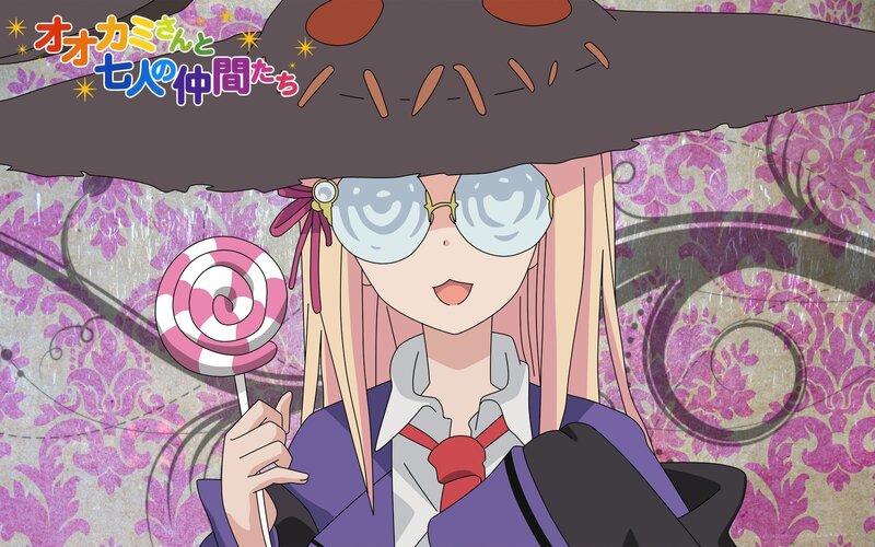 Anime girl with lollipop