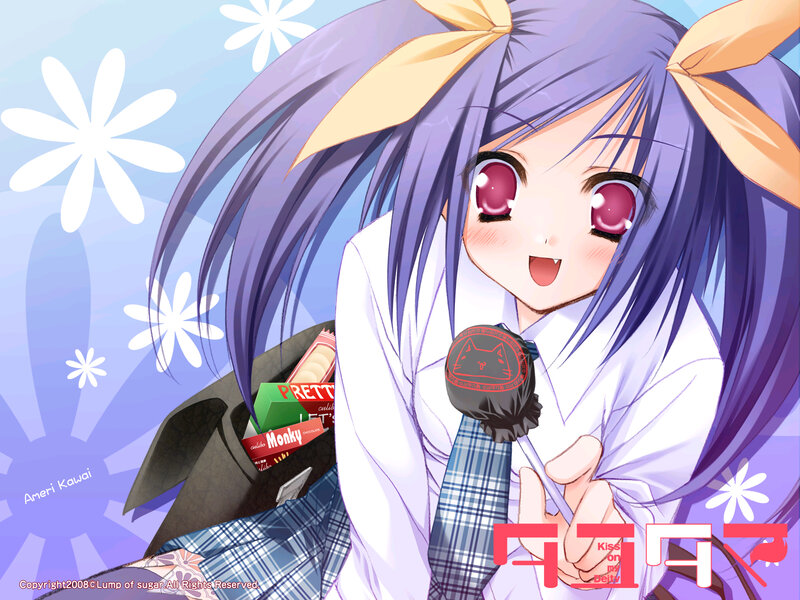 anime girl with lollipop
