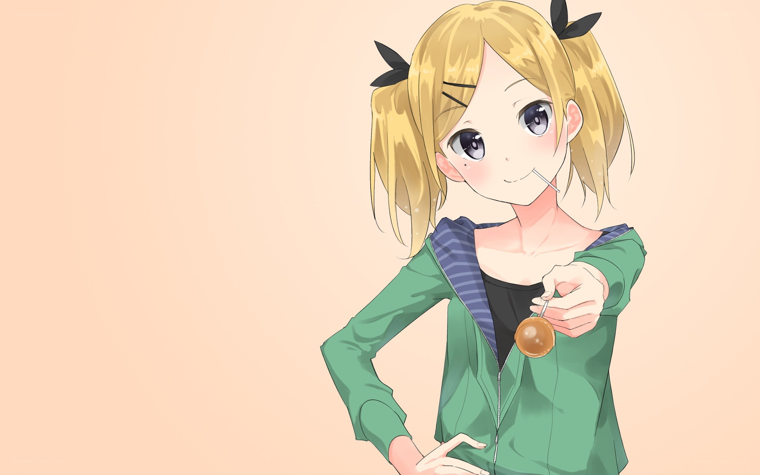anime girl with lollipop