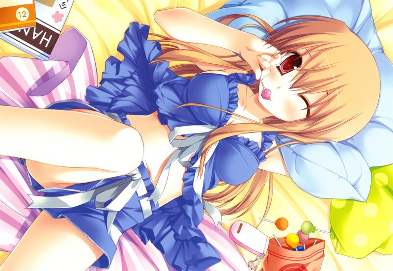 Anime girl with lollipop
