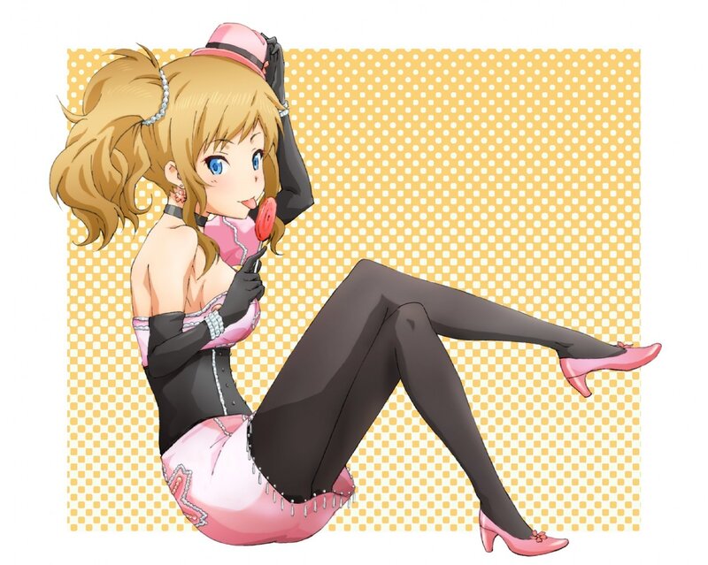 anime girl with lollipop
