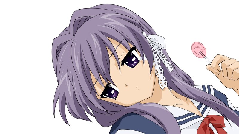 anime girl with lollipop