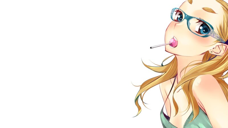 anime girl with lollipop