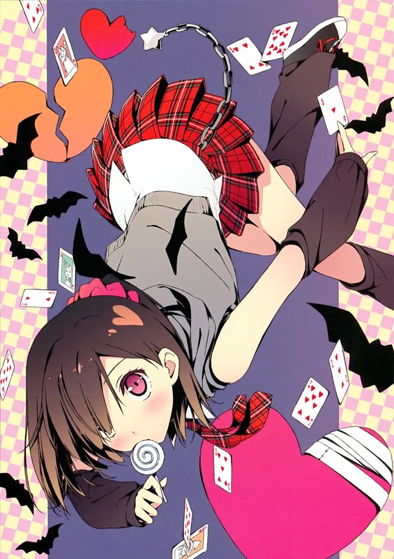 anime girl with lollipop