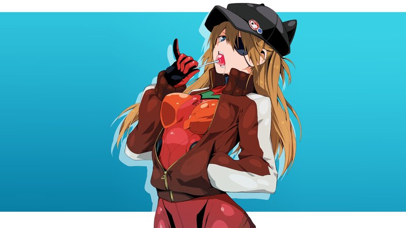 anime girl with lollipop