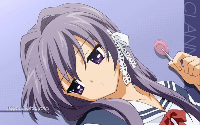 anime girl with lollipop