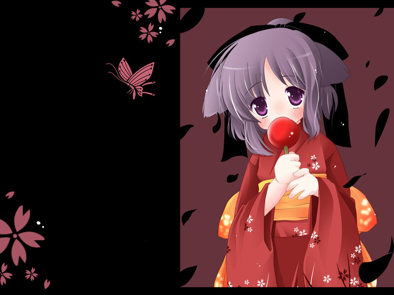 anime girl with lollipop