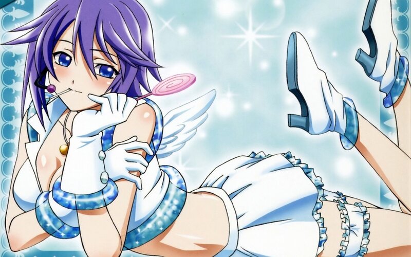 anime girl with lollipop