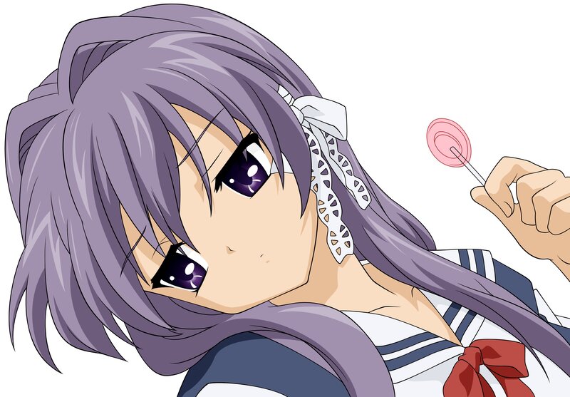 anime girl with lollipop