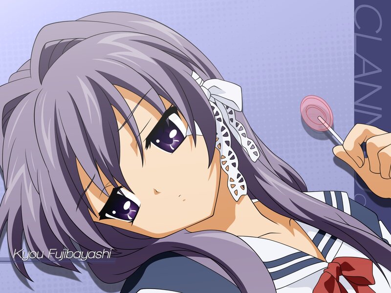anime girl with lollipop
