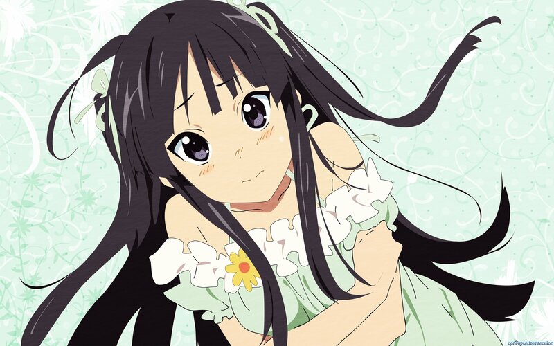 anime girl with long black hair