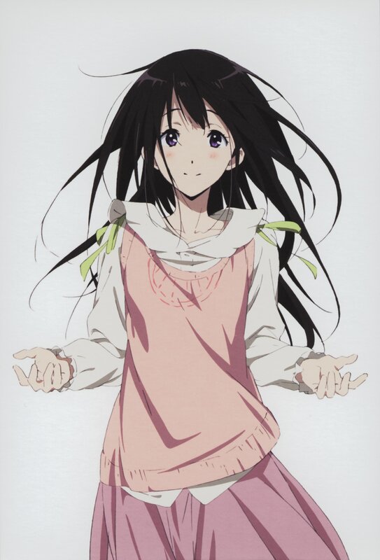 anime girl with long black hair