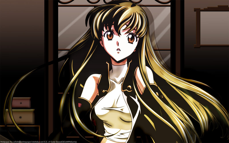 anime girl with long blonde hair