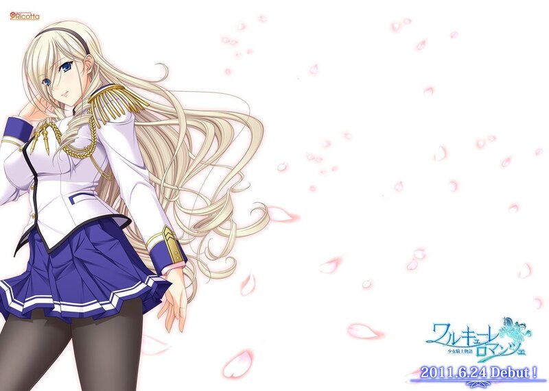 anime girl with long blonde hair