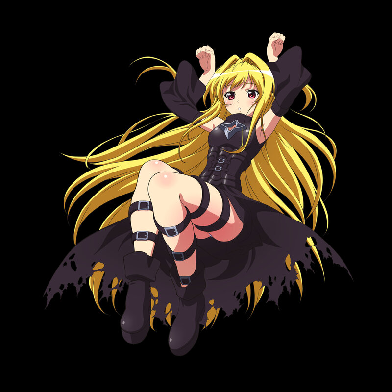 anime girl with long blonde hair