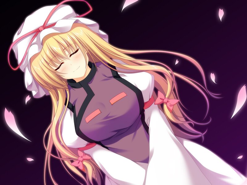 anime girl with long blonde hair